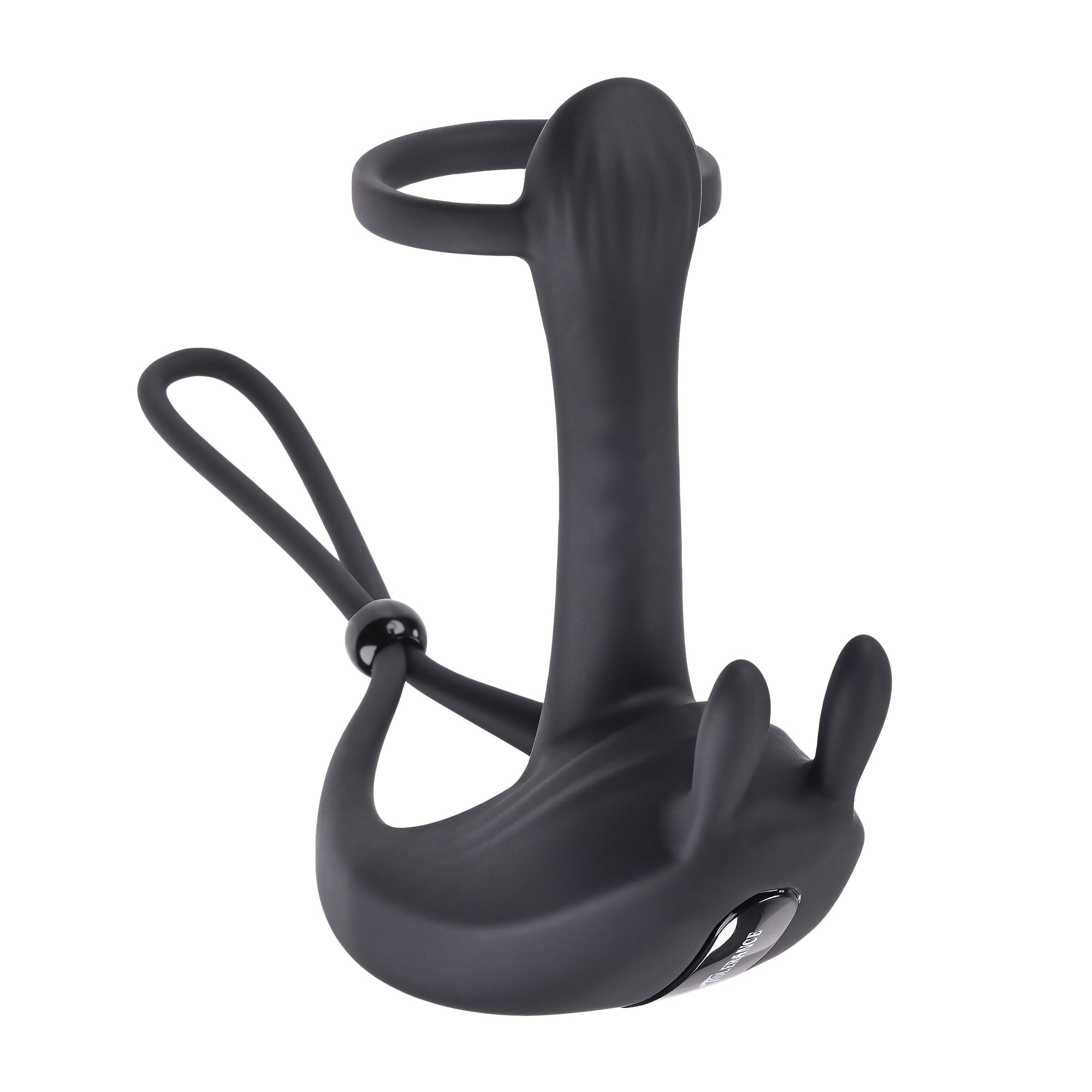 Zero Tolerance - Saddle Up Vibrating Penis Ring (Black) - Black - Silicone Cock Ring (Vibration) Rechargeable