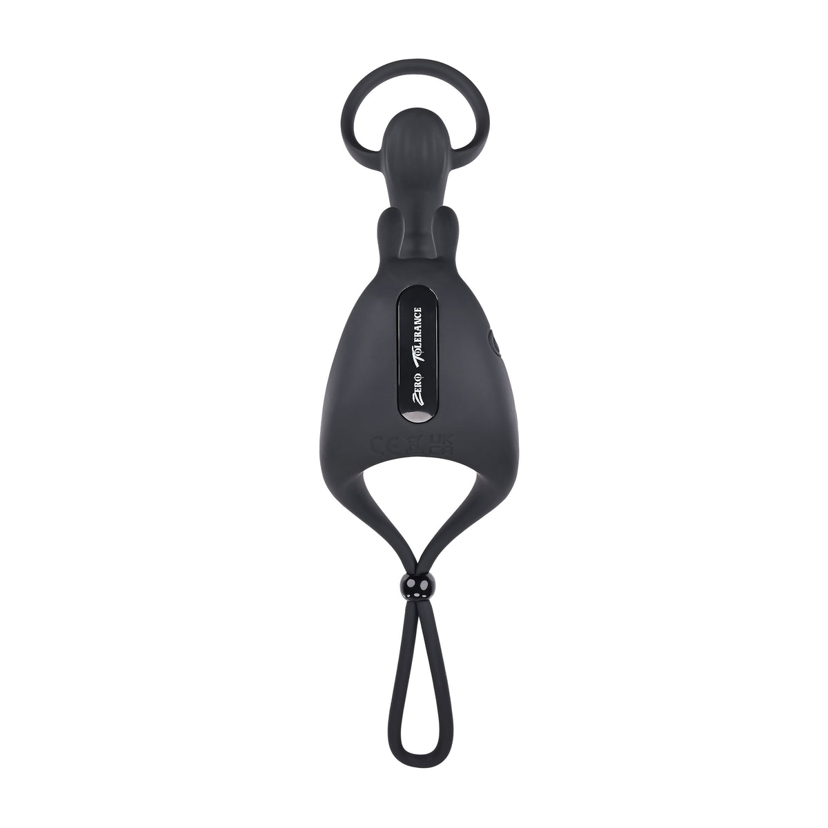 Zero Tolerance - Saddle Up Vibrating Penis Ring (Black) - Black - Silicone Cock Ring (Vibration) Rechargeable