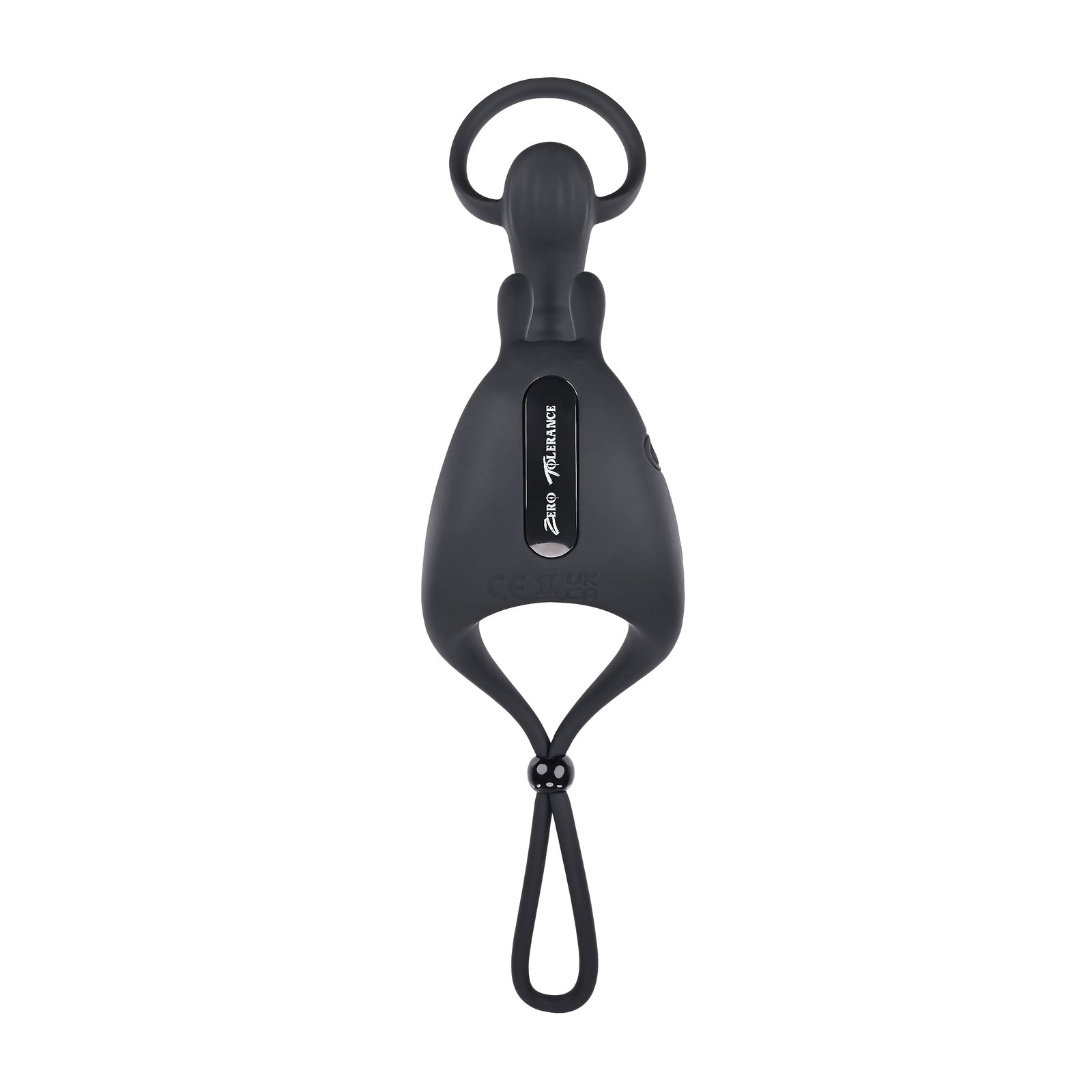 Zero Tolerance - Saddle Up Vibrating Penis Ring (Black) - Black - Silicone Cock Ring (Vibration) Rechargeable