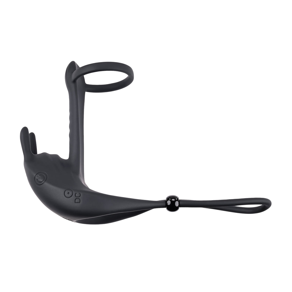 Zero Tolerance - Saddle Up Vibrating Penis Ring (Black) - Black - Silicone Cock Ring (Vibration) Rechargeable