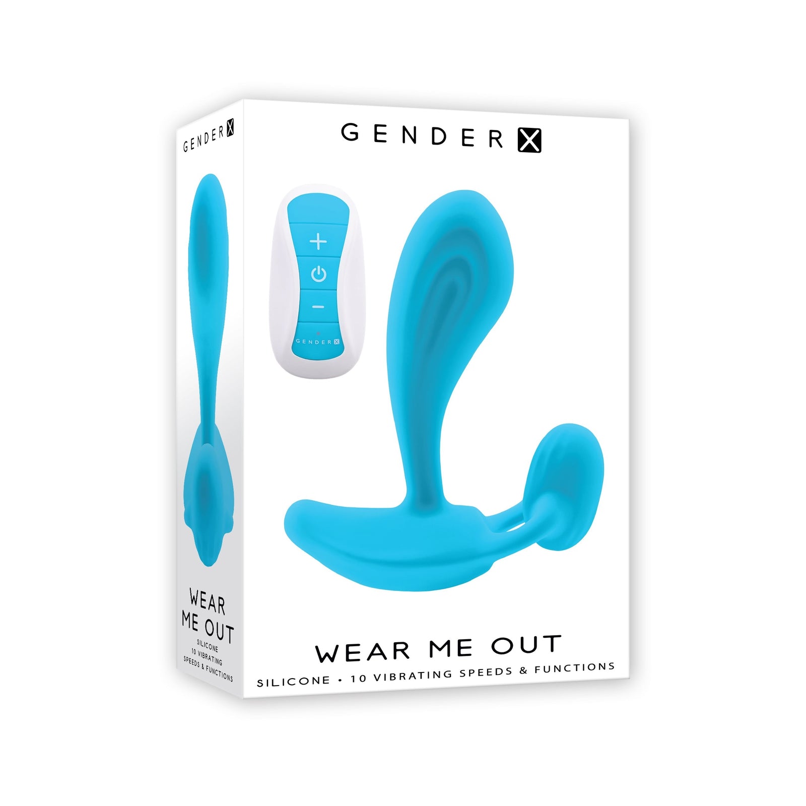 Evolved - Gender X Wear Me Out Wearable Panty Vibrator (Blue) - Blue - Lingerie (Vibration) Rechargeable