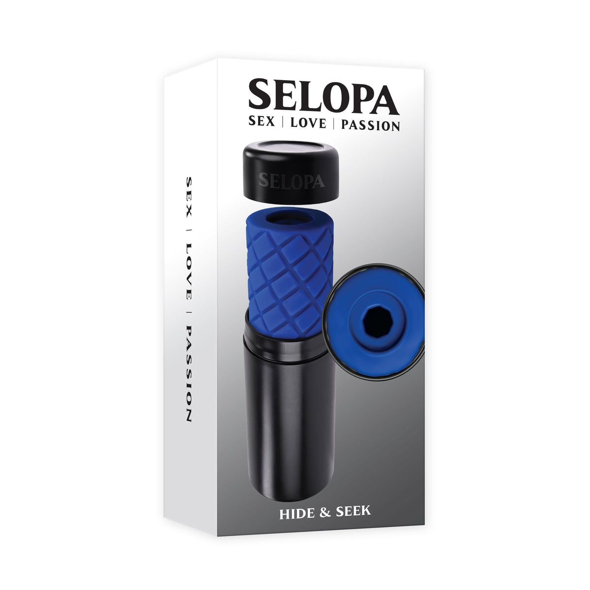 Selopa - Hide &amp; Seek Stroker Masturbator (Blue) - Blue - Masturbator Soft Stroker (Non Vibration)