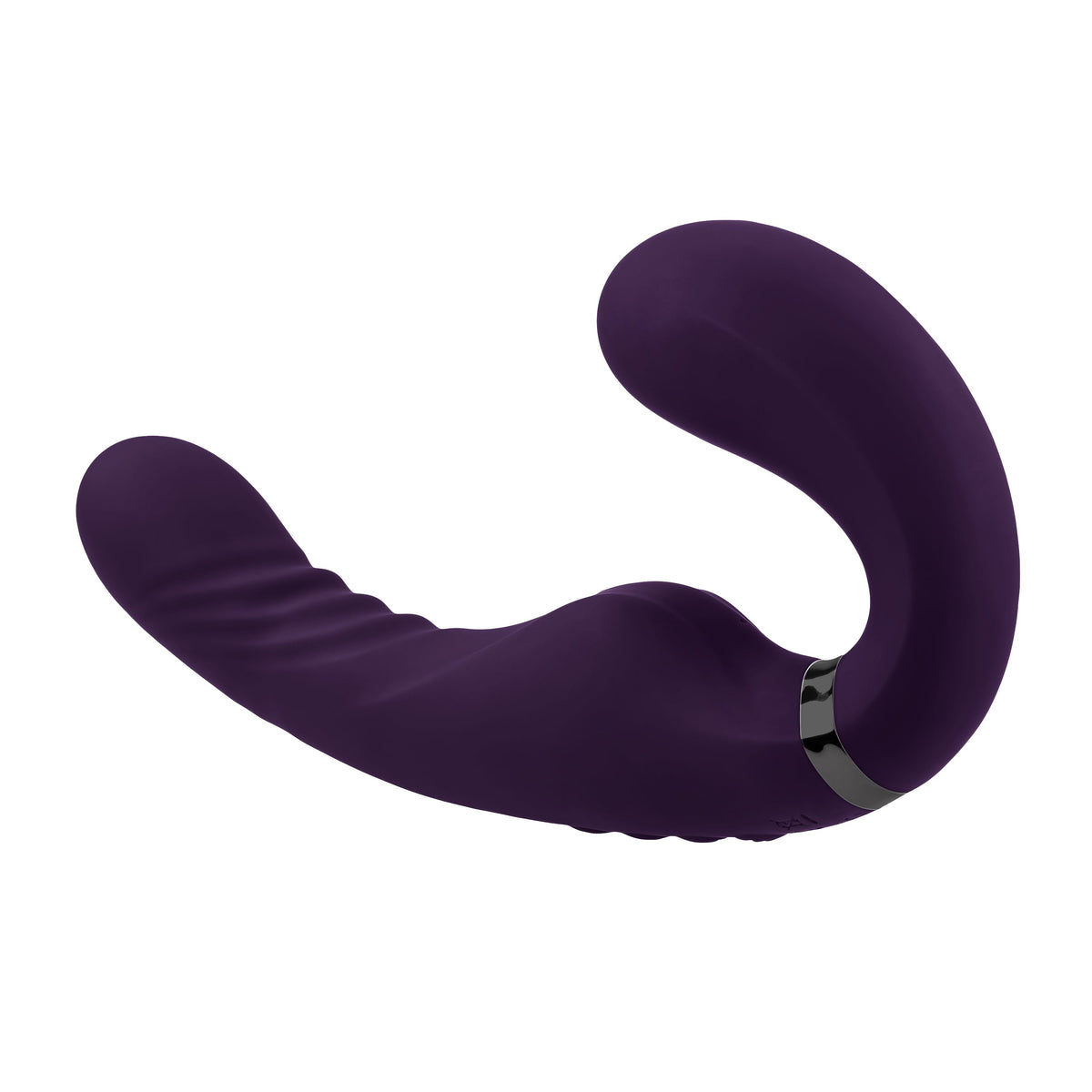 Evolved - Share The Love Strapless Strap On (Purple) - Purple - Strap On with Dildo for Reverse Insertion (Vibration)