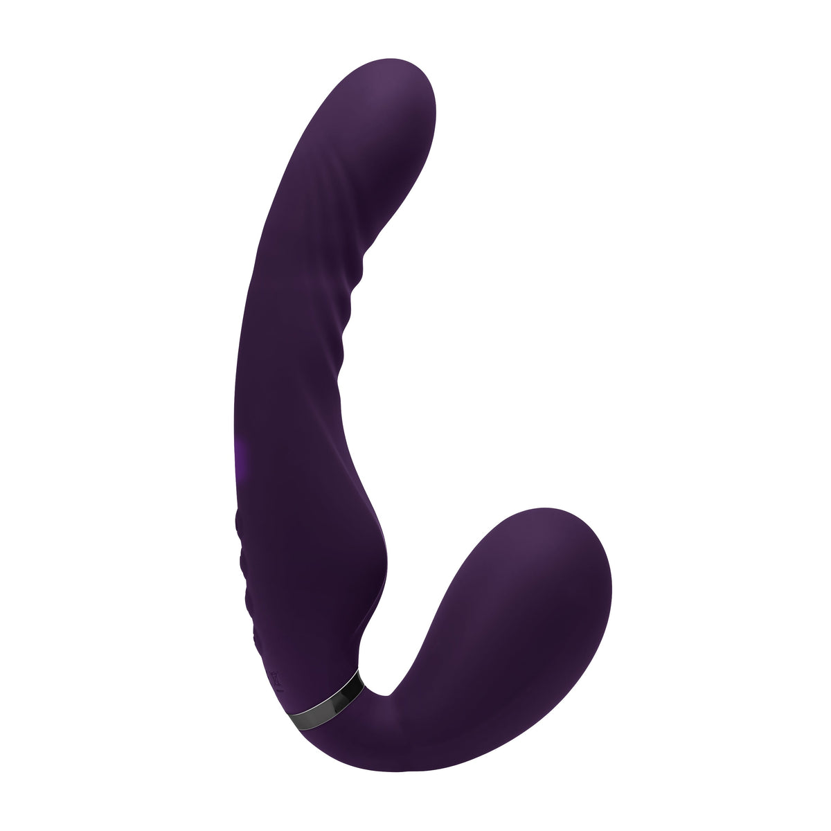 Evolved - Share The Love Strapless Strap On (Purple) - Purple - Strap On with Dildo for Reverse Insertion (Vibration)