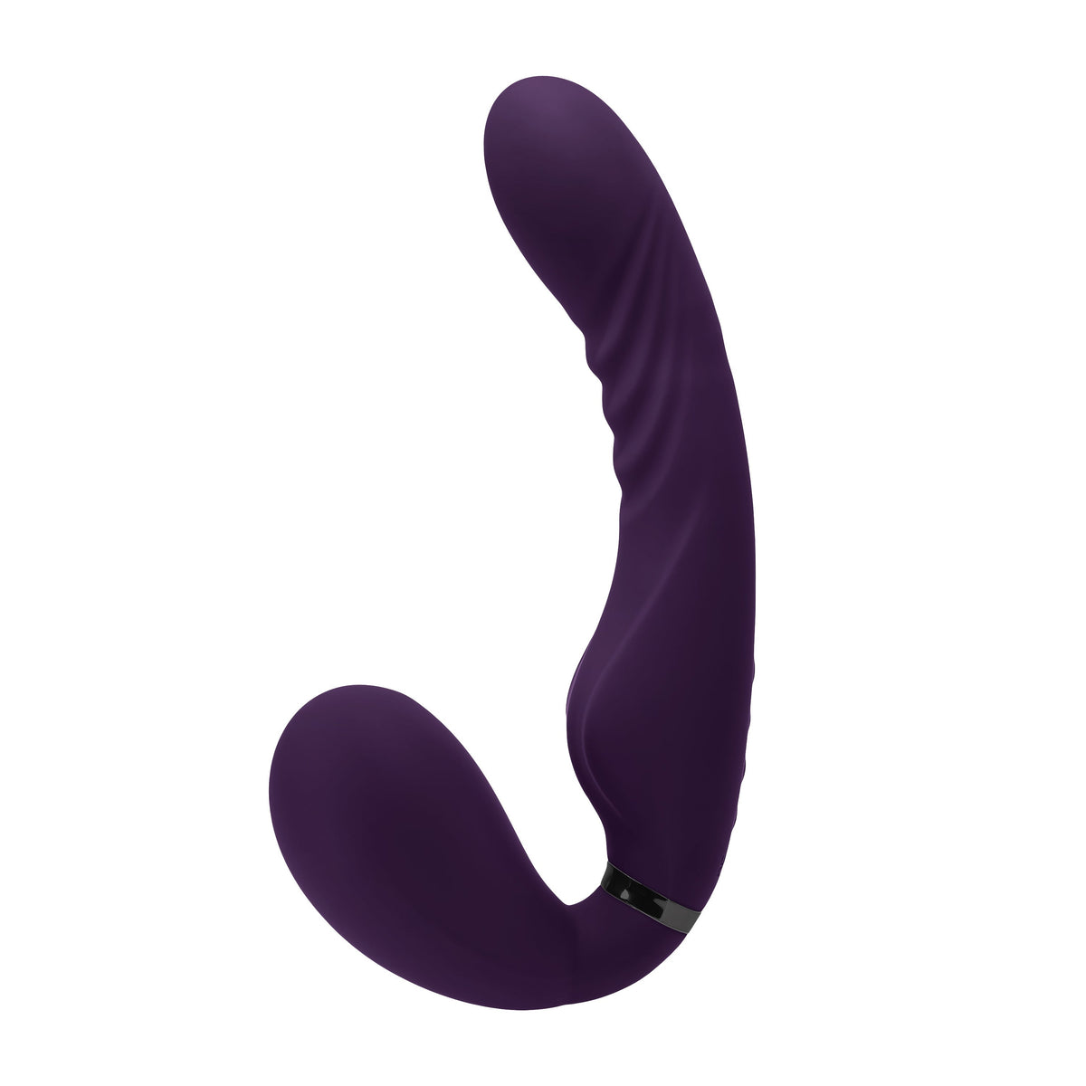 Evolved - Share The Love Strapless Strap On (Purple) - Purple - Strap On with Dildo for Reverse Insertion (Vibration)