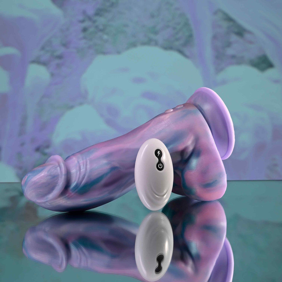 Evolved - Mythical Remote Control Vibrating Dildo (Purple)