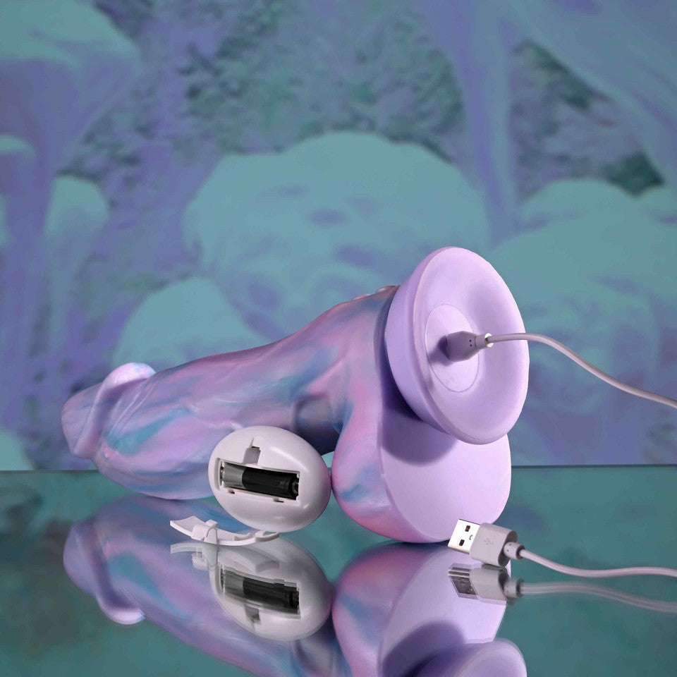 Evolved - Mythical Remote Control Vibrating Dildo (Purple)