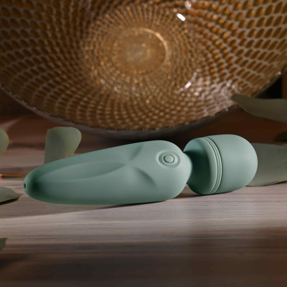 Evolved - Rumble Vibrating Mini Wand Massager (Green)