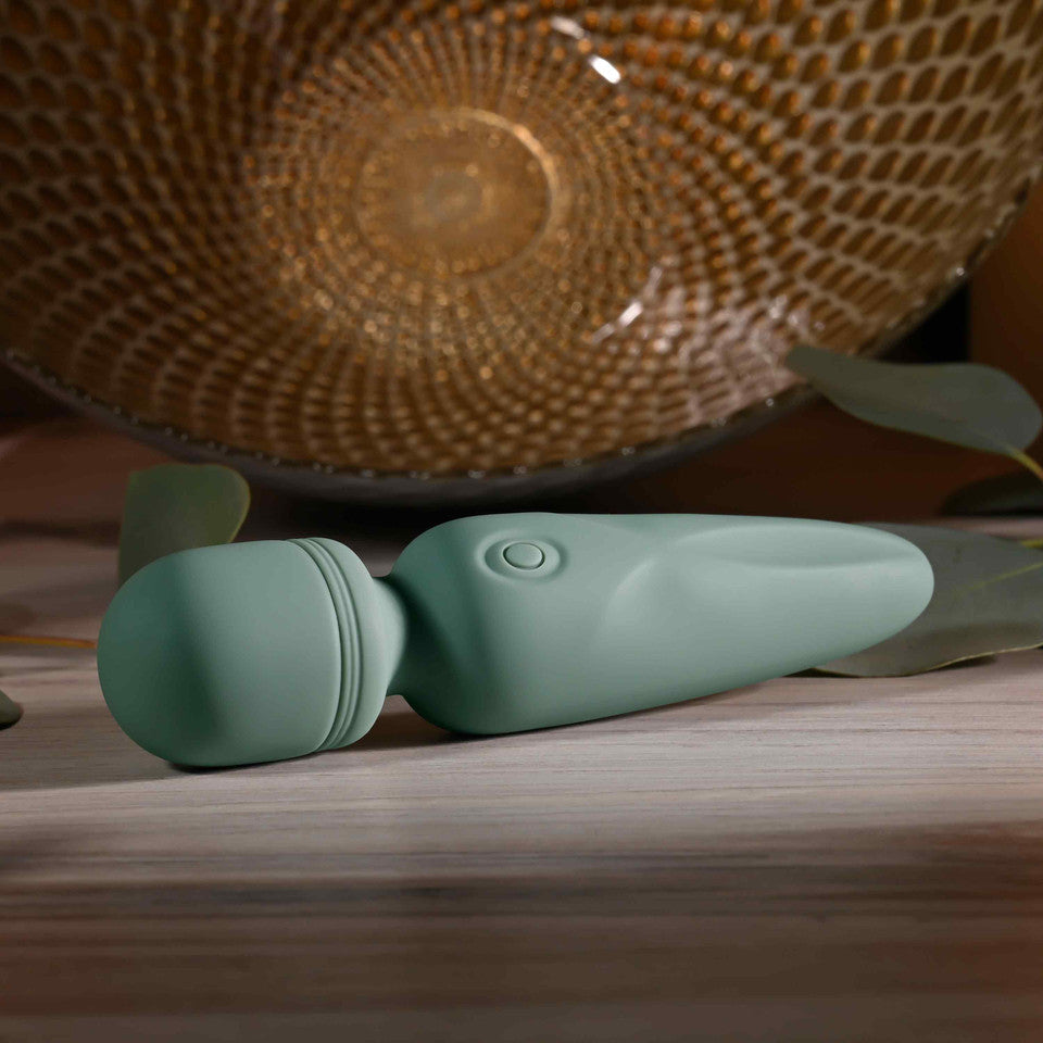 Evolved - Rumble Vibrating Mini Wand Massager (Green)