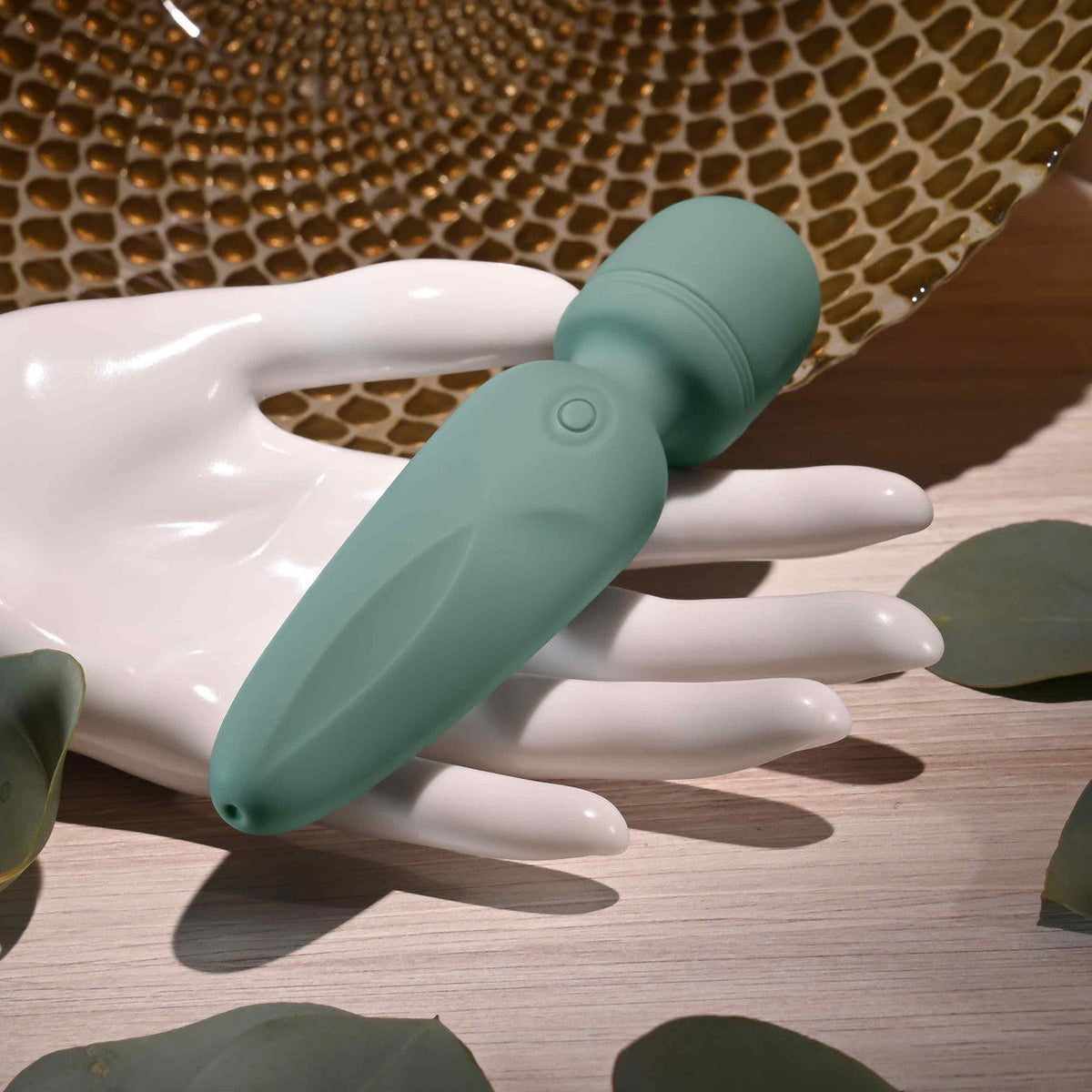 Evolved - Rumble Vibrating Mini Wand Massager (Green)