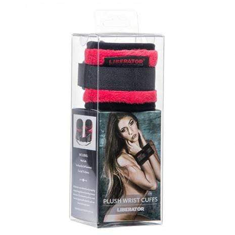Liberator - Plush Wrist Cuffs (Shag Red) Hand/Leg Cuffs 319745698 CherryAffairs