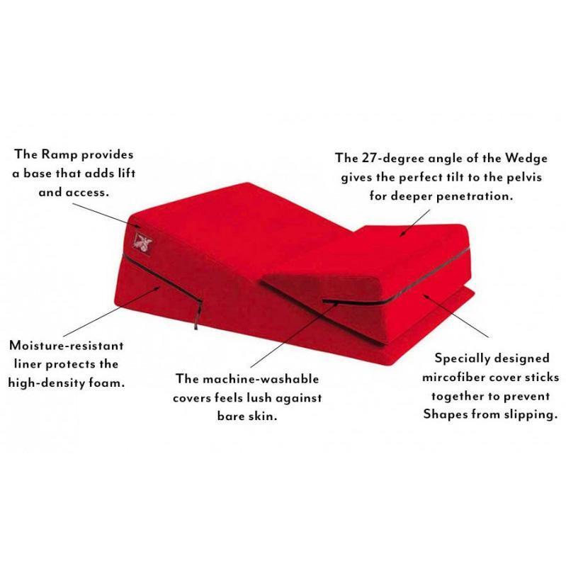 Liberator - Wedge/Ramp Combo Sex Furniture (Red) Sex Furnitures Singapore
