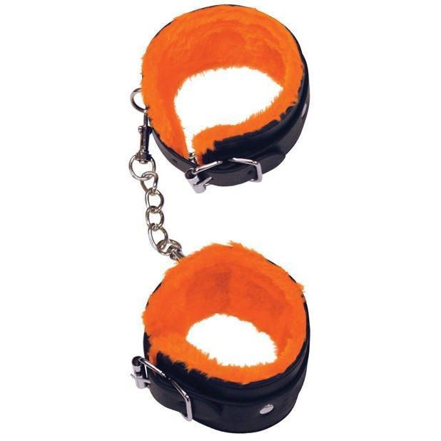 Icon Brands - Orange Is The New Black Furry Love Cuffs Adjustable Ankle Cuffs (Black) Hand/Leg Cuffs - CherryAffairs Singapore