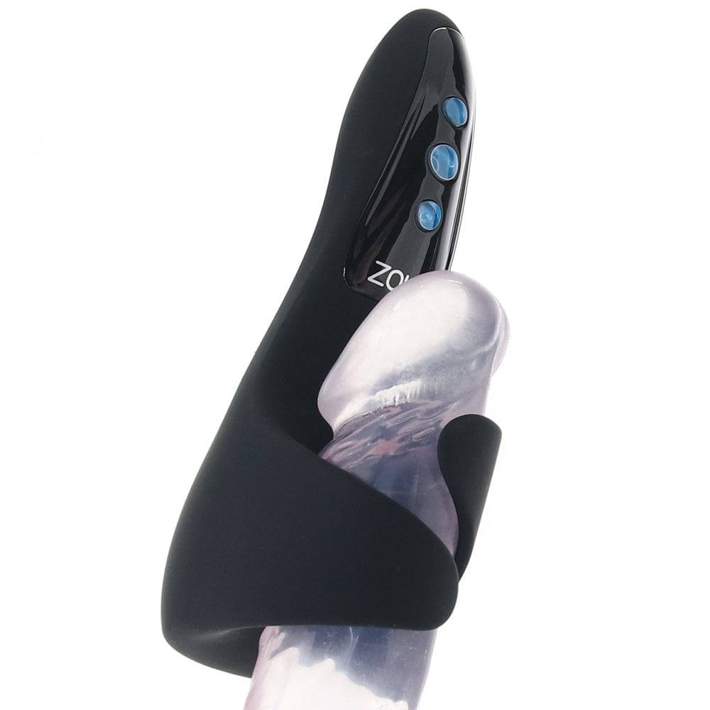 Zolo - Edgemaster Squeezable Vibrating Masturbator (Black) Masturbator Soft Stroker (Vibration) Rechargeable 626144351 CherryAffairs