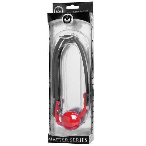 Master Series - The Hush Gag Comfort Ball Gag (Red) Ball Gag