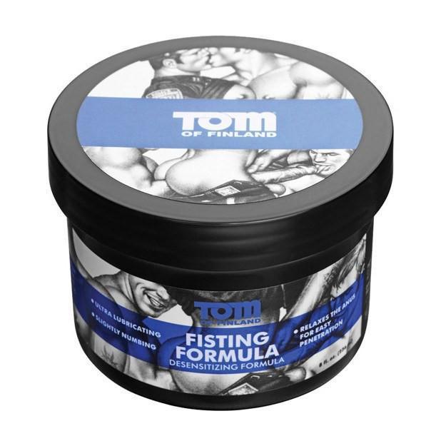 Tom of Finland - Fisting Formula Desensitizing Cream 8 Ounce (Black) Delayer - CherryAffairs Singapore