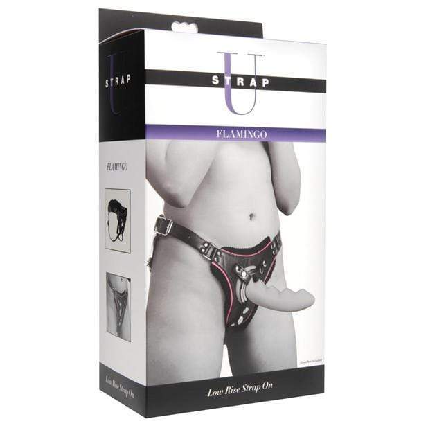 Strap U - Flamingo Low Rise Strap On Harness (Black) Strap On w/o Dildo