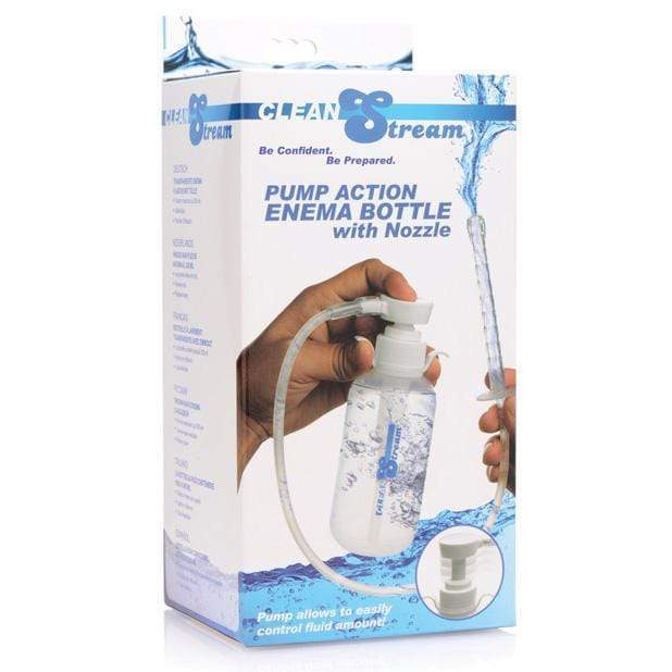 XR - Cleanstream Pump Action Enema Bottle with Nozzle (Clear) Anal Douche (Non Vibration) 848518028792 CherryAffairs