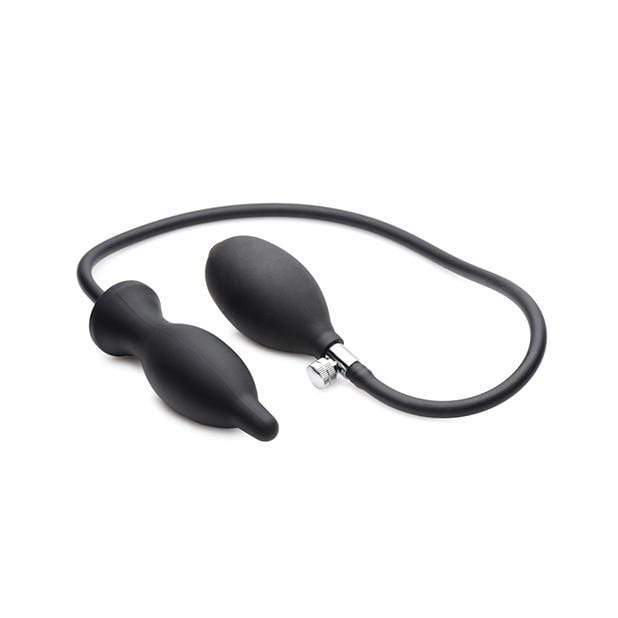 Master Series - Dark Inflator Inflatable Silicone Anal Plug (Black) Expandable Anal Plug (Non Vibration) 848518033888 CherryAffairs