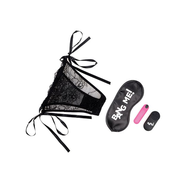 XR - Bang Power Panty Vibrator with Blindfold Kit (Pink) Panties Massager Remote Control (Vibration) Rechargeable 622854980 CherryAffairs