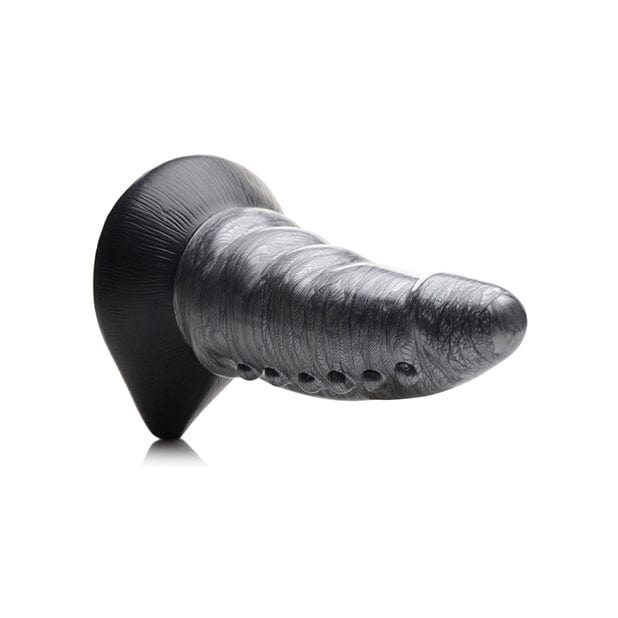 XR - Creature Cocks Beastly Tapered Bumpy Silicone Dildo (Silver/Black) Non Realistic Dildo with suction cup (Non Vibration) 848518046116 CherryAffairs