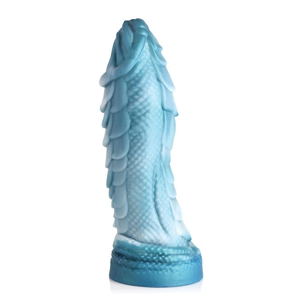 XR - Creature Cocks Sea Serpent Scaly Silicone Dildo (Blue) Non Realistic Dildo with suction cup (Non Vibration) 848518048714 CherryAffairs