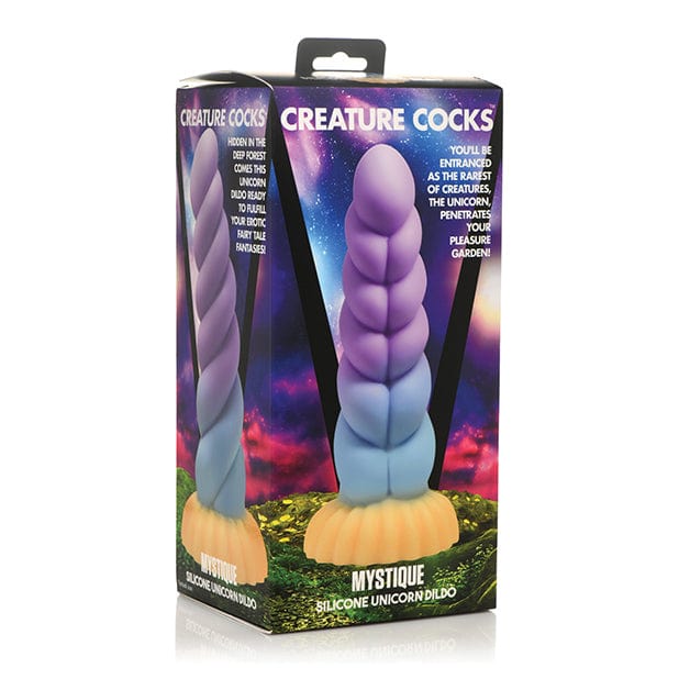 XR - Creature Cocks Unicorn Silicone Dildo (Multi Colour) Non Realistic Dildo with suction cup (Non Vibration) 626143610 CherryAffairs