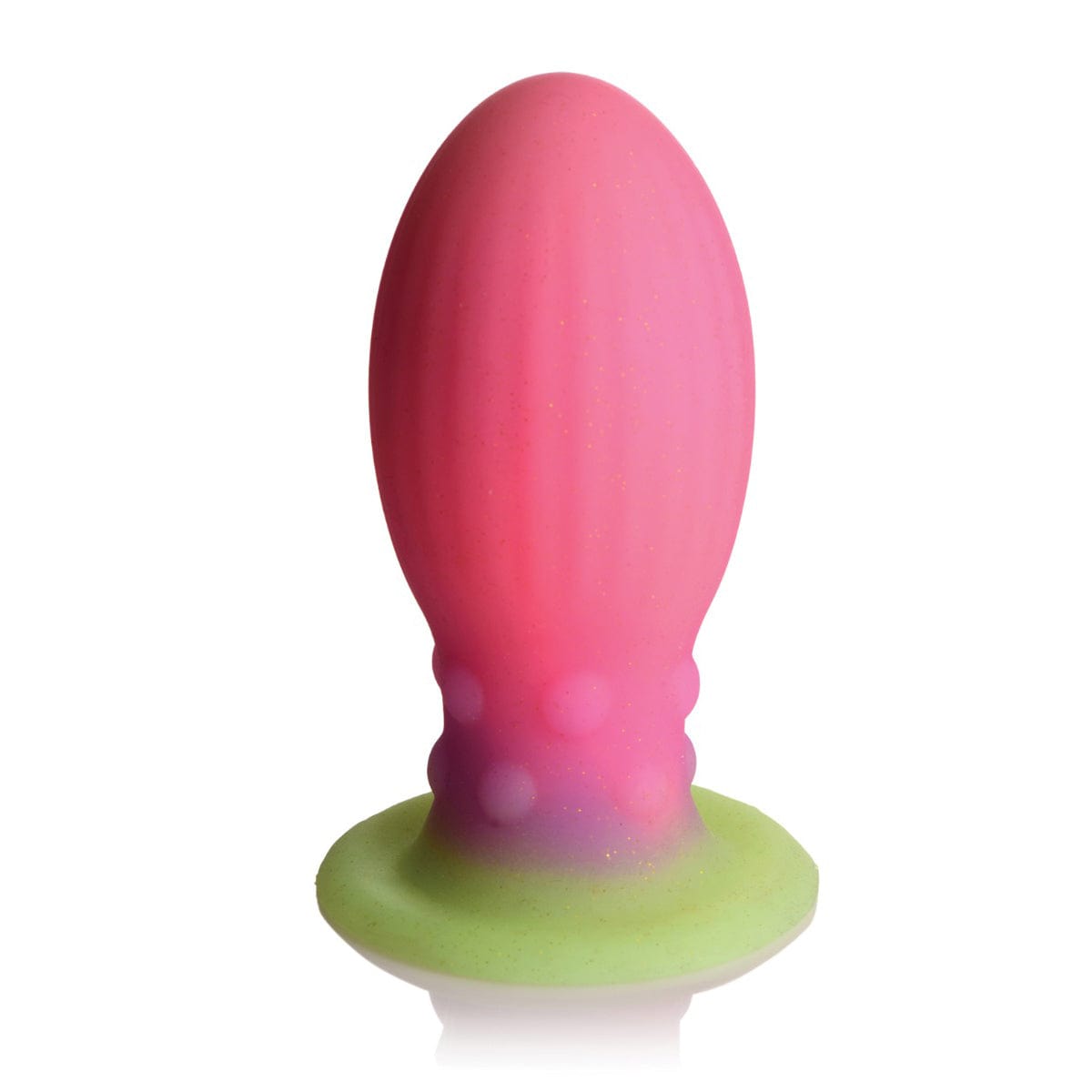 XR - Creature Cocks Glow in the Dark Xeno Silicone Egg Large (Multi Colour) Non Realistic Dildo with suction cup (Non Vibration) 848518049063 CherryAffairs
