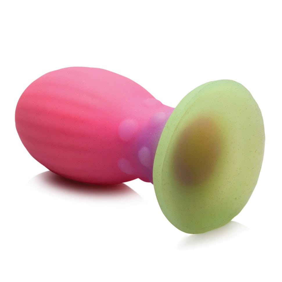 XR - Creature Cocks Glow in the Dark Xeno Silicone Egg Large (Multi Colour) Non Realistic Dildo with suction cup (Non Vibration) 848518049063 CherryAffairs