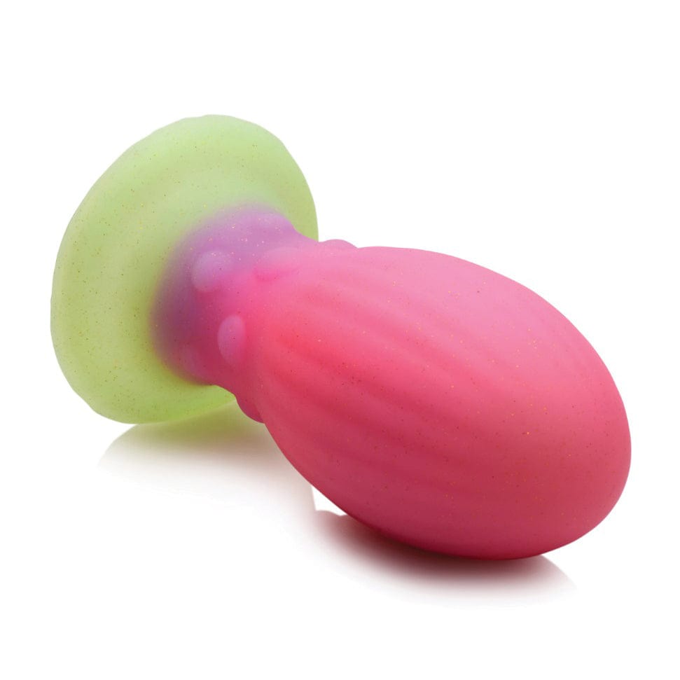 XR - Creature Cocks Glow in the Dark Xeno Silicone Egg Large (Multi Colour) Non Realistic Dildo with suction cup (Non Vibration) 848518049063 CherryAffairs