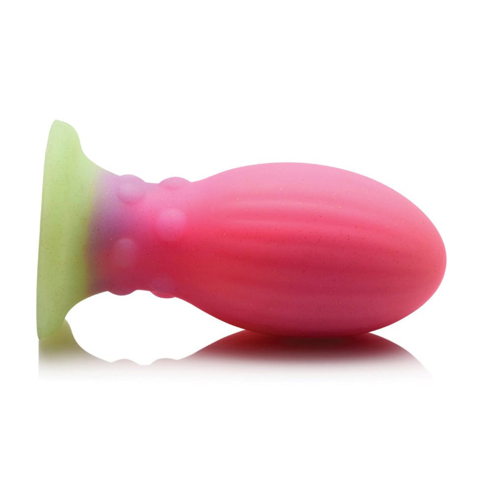 XR - Creature Cocks Glow in the Dark Xeno Silicone Egg Large (Multi Colour) Non Realistic Dildo with suction cup (Non Vibration) 848518049063 CherryAffairs