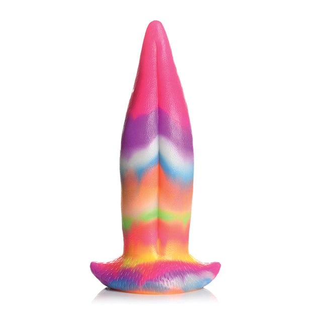 XR - Creature Cocks Glow in the Dark Unicorn Kiss Silicone Tongue Dildo (Rainbow) Non Realistic Dildo with suction cup (Non Vibration) 848518049902 CherryAffairs