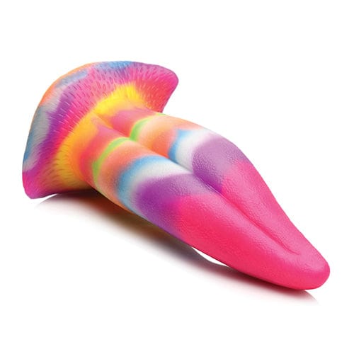 XR - Creature Cocks Glow in the Dark Unicorn Kiss Silicone Tongue Dildo (Rainbow) Non Realistic Dildo with suction cup (Non Vibration) 848518049902 CherryAffairs