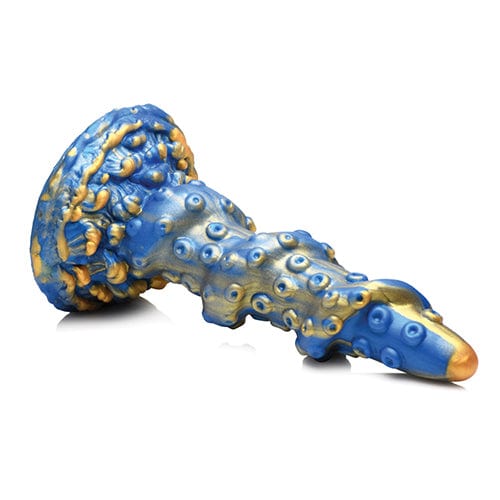 XR - Creature Cocks Lord Kraken Tentacled Silicone Dildo (Blue) Non Realistic Dildo with suction cup (Non Vibration) 848518050410 CherryAffairs