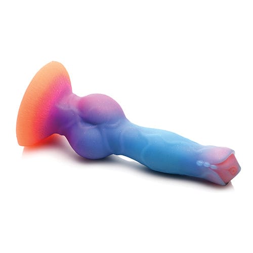 XR - Creature Cocks Glow in the Dark Space Cock Silicone Alien Dildo (Multi Colour) Non Realistic Dildo with suction cup (Non Vibration) 848518051400 CherryAffairs