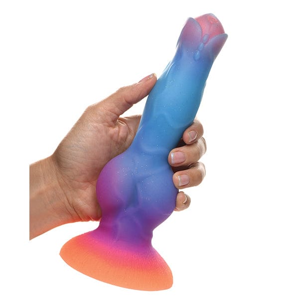 XR - Creature Cocks Glow in the Dark Space Cock Silicone Alien Dildo (Multi Colour) Non Realistic Dildo with suction cup (Non Vibration) 848518051400 CherryAffairs