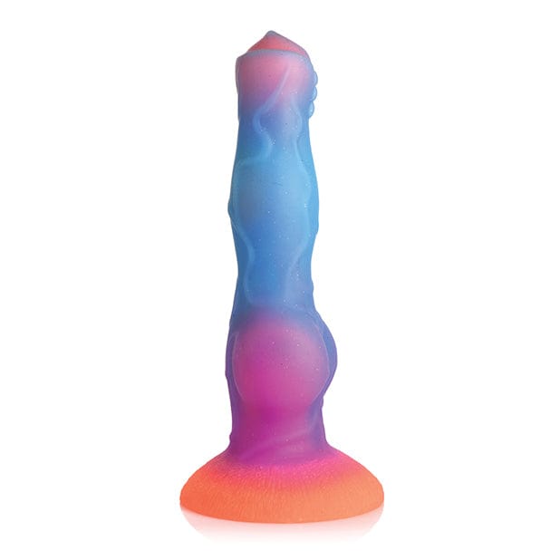 XR - Creature Cocks Glow in the Dark Space Cock Silicone Alien Dildo (Multi Colour) Non Realistic Dildo with suction cup (Non Vibration) 848518051400 CherryAffairs