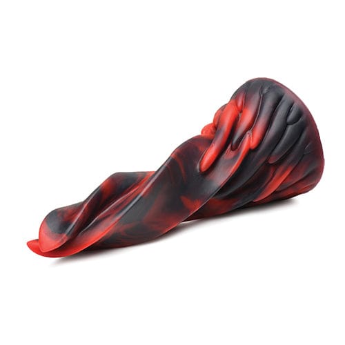 XR - Creature Cocks Hell Kiss Twisted Tongues Silicone Dildo (Red) Non Realistic Dildo with suction cup (Non Vibration) 848518051622 CherryAffairs