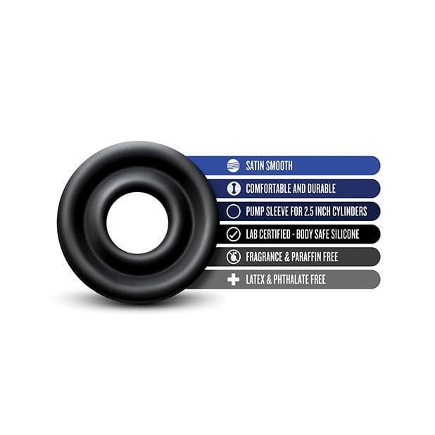 Blush Novelties - Performance Silicone Pump Sleeve Accessory Large (Black) Accessories 850002870091 CherryAffairs