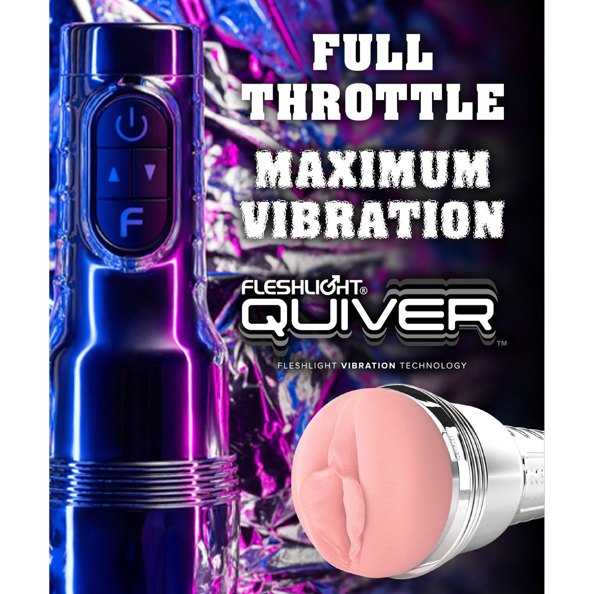 Fleshlight - Pink Quiver Rechargeable Vibrating Stroker Masturbator (RP)