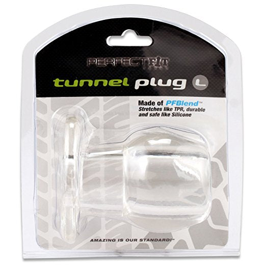 Perfect Fit - Large Tunnel Plug (Clear) - Clear - Anal Plug (Non Vibration)