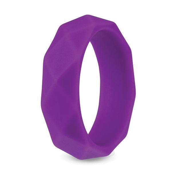 Blush Novelties - Wellness Geo C Ring (Purple) Silicone Cock Ring (Non Vibration) 853858007000 CherryAffairs