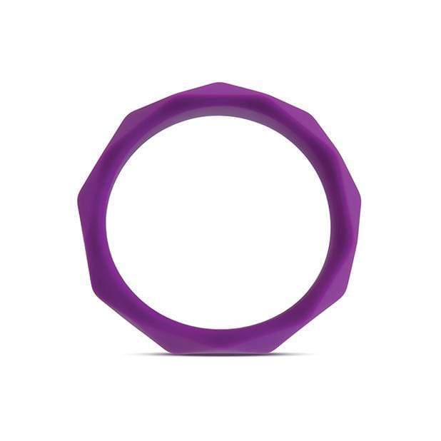 Blush Novelties - Wellness Geo C Ring (Purple) Silicone Cock Ring (Non Vibration) 853858007000 CherryAffairs
