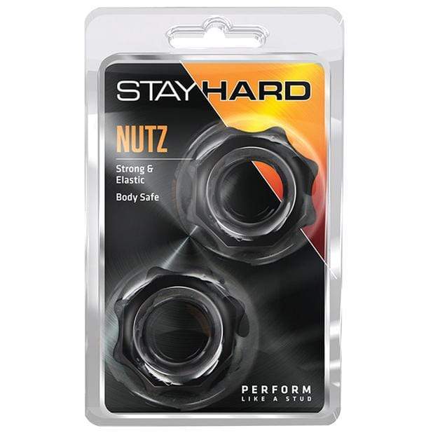 Blush Novelties - Stay Hard Nutz Cock Rings (Black) Cock Ring (Non Vibration) Durio Asia