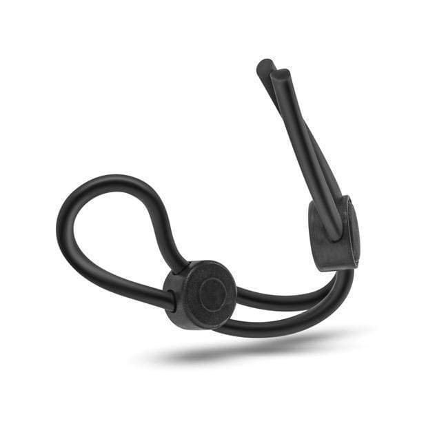 Blush Novelties - Stay Hard Silicone Double Loop Cock Ring (Black) Silicone Cock Ring (Non Vibration) 853858007529 CherryAffairs
