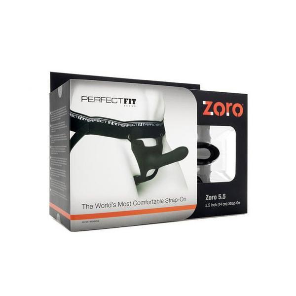 Perfect Fit - Zoro Strap On With Elastice Waistband Black 5.5 Inch (Black) - PleasureHobby