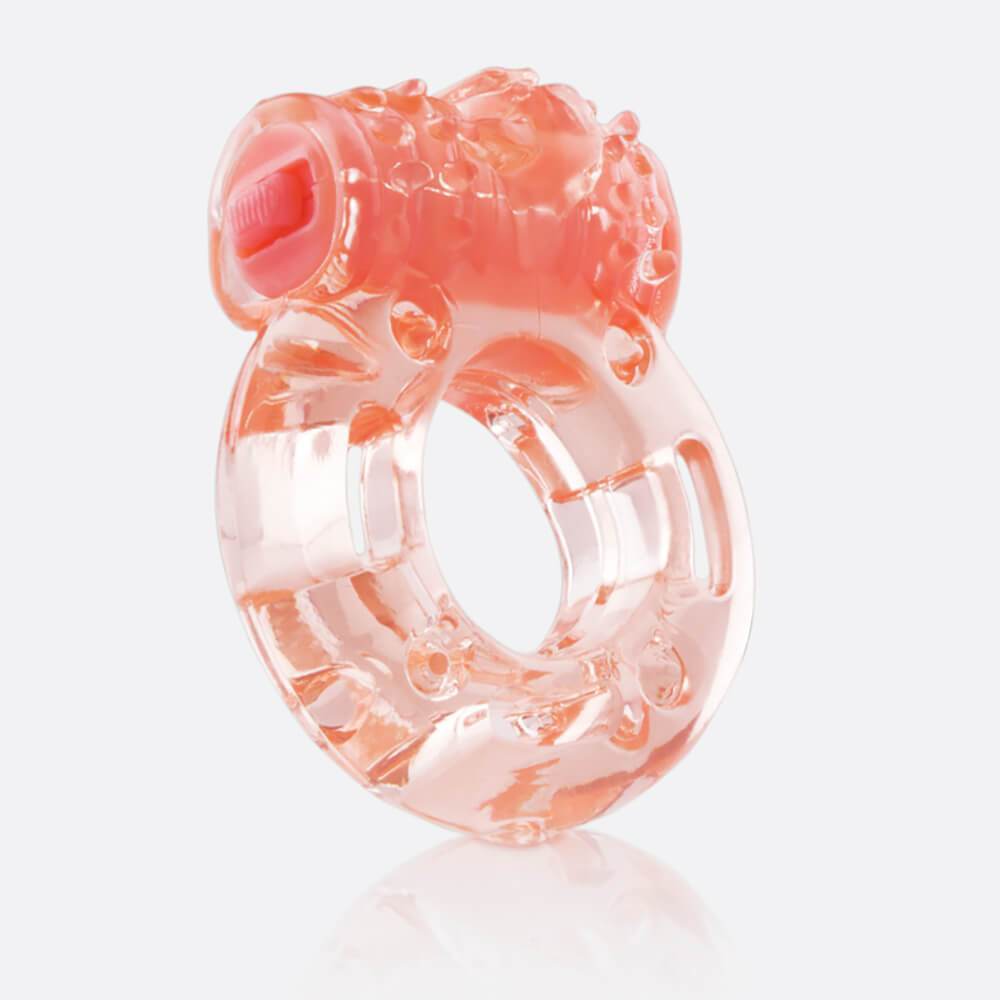 TheScreamingO - Plus Disposable Vibrating Erection Cock Ring (Orange) Rubber Cock Ring (Vibration) Non Rechargeable 854885001054 CherryAffairs