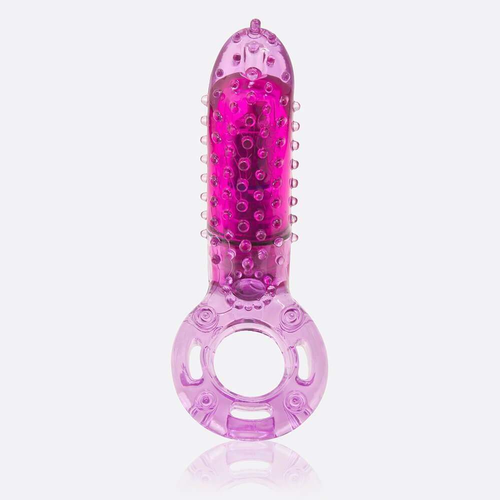 TheScreamingO - O Yeah Vertical Vibrating Cock Ring (Purple) Rubber Cock Ring (Vibration) Non Rechargeable 854885001528 CherryAffairs