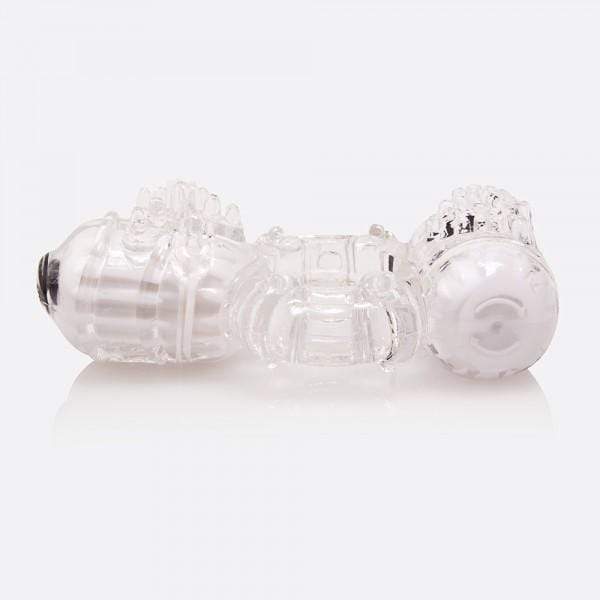 TheScreamingO - The Big O 2 Double Vibrating Pleasure Cock Ring (White) Rubber Cock Ring (Vibration) Non Rechargeable 854885001573 CherryAffairs