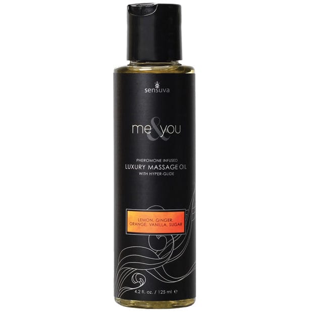 Sensuva - Me and You Pheromone Infused Luxury Massage Oil 4.2 oz (Sugar/Citrus) Massage Oil 625988384 CherryAffairs